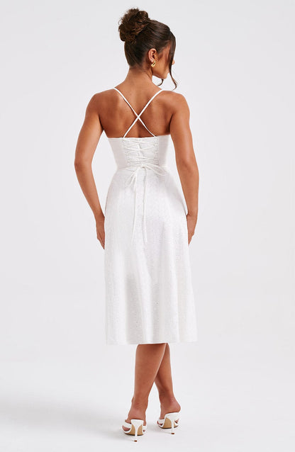 Sukienka Midi Luanna - Kość słoniowa