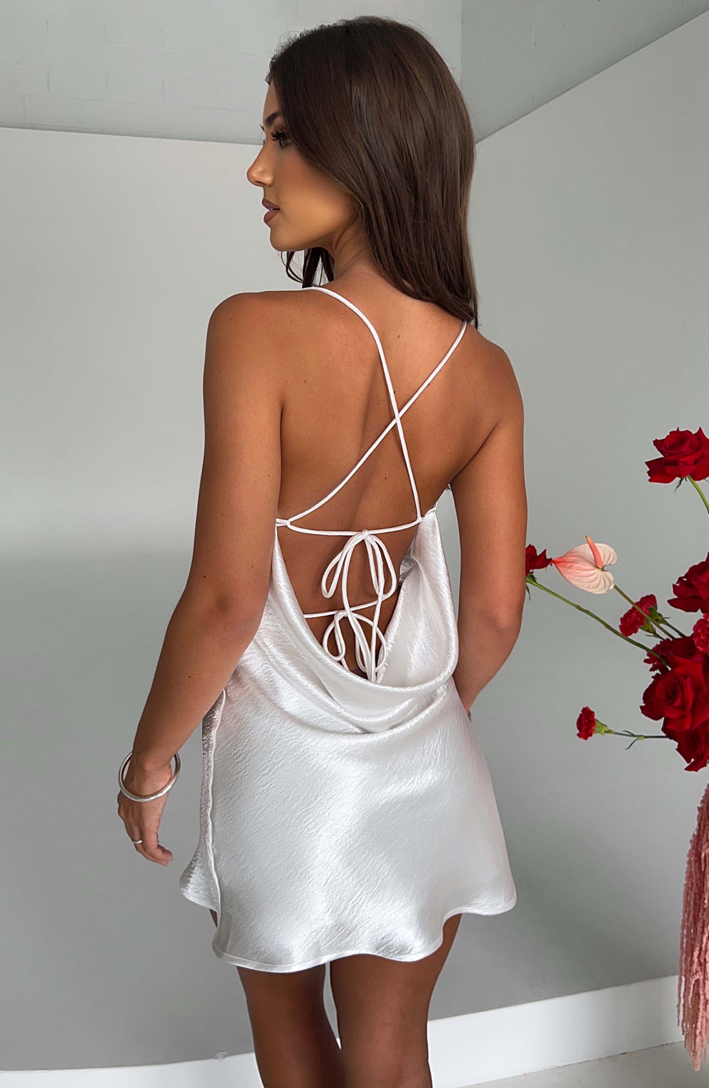 Mini sukienka Lydia - Kość słoniowa