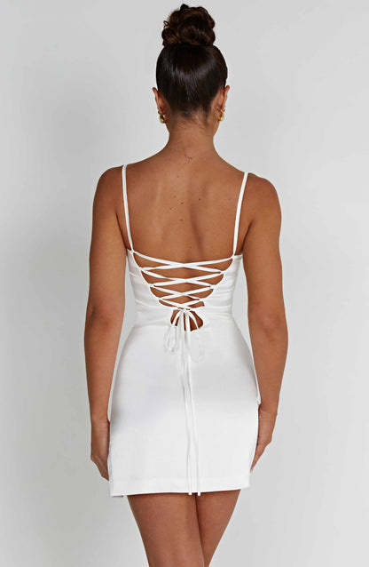 Mini sukienka Mabel - Kość słoniowa