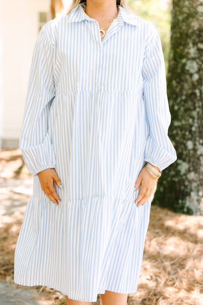 Vestido Made For Malibu, Rayas Azules