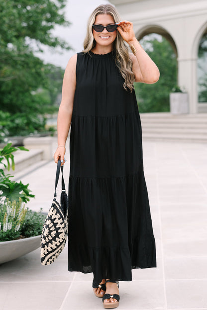 Haz Tu Movimiento Vestido Maxi, Negro