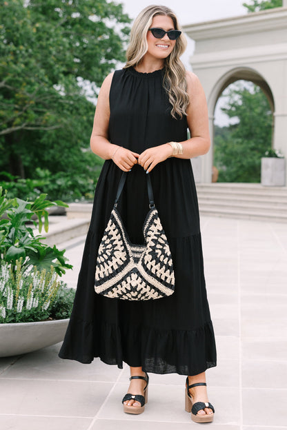 Haz Tu Movimiento Vestido Maxi, Negro