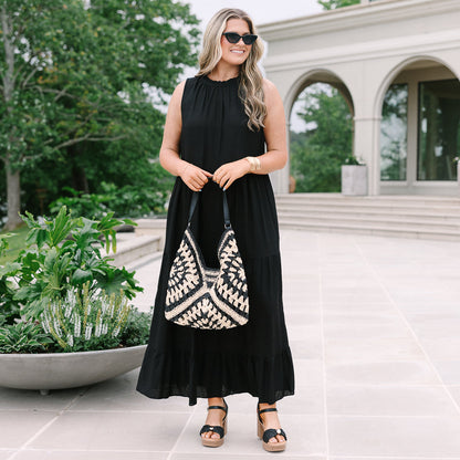 Haz Tu Movimiento Vestido Maxi, Negro