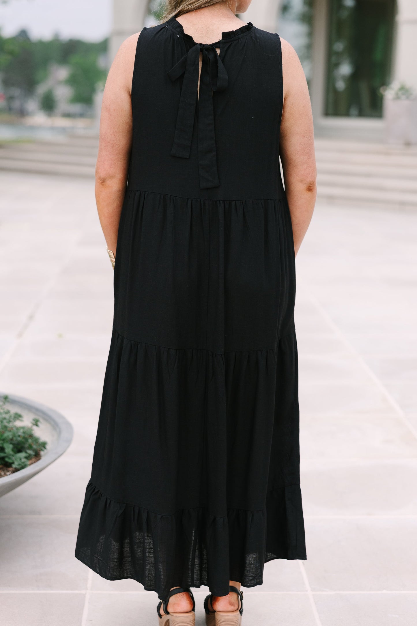 Haz Tu Movimiento Vestido Maxi, Negro