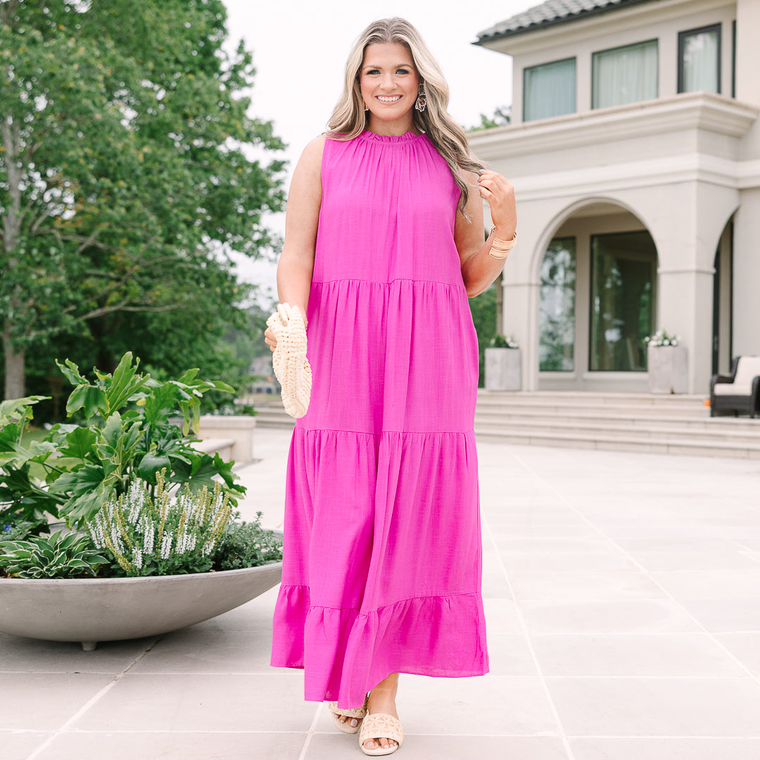 Haz Tu Movimiento Vestido Maxi, Rosa