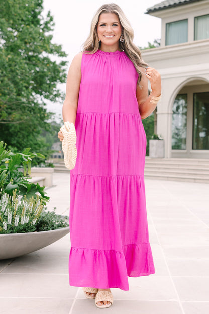 Haz Tu Movimiento Vestido Maxi, Rosa