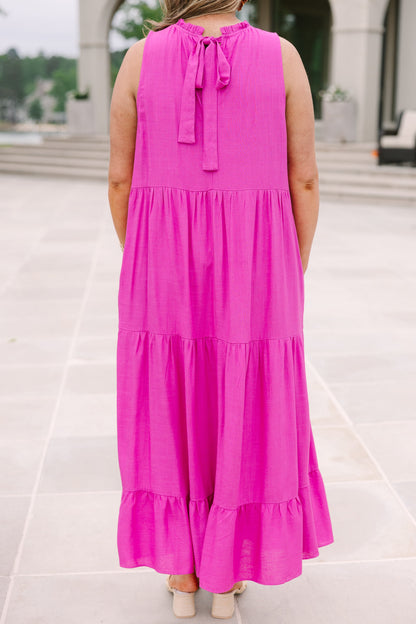 Haz Tu Movimiento Vestido Maxi, Rosa