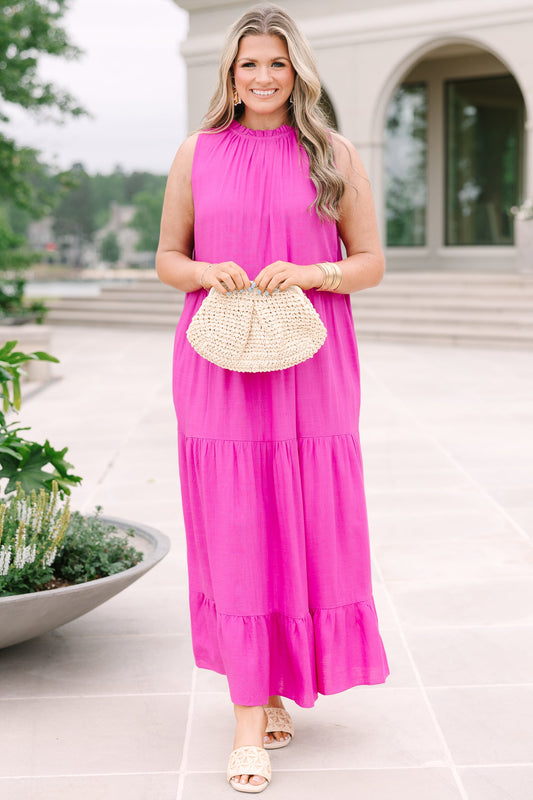 Haz Tu Movimiento Vestido Maxi, Rosa