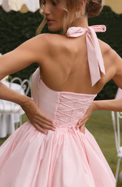 Sukienka Mini Maricia - Różowa mglisteczna