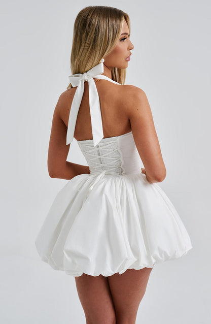 Mini sukienka Maricia - Kość słoniowa