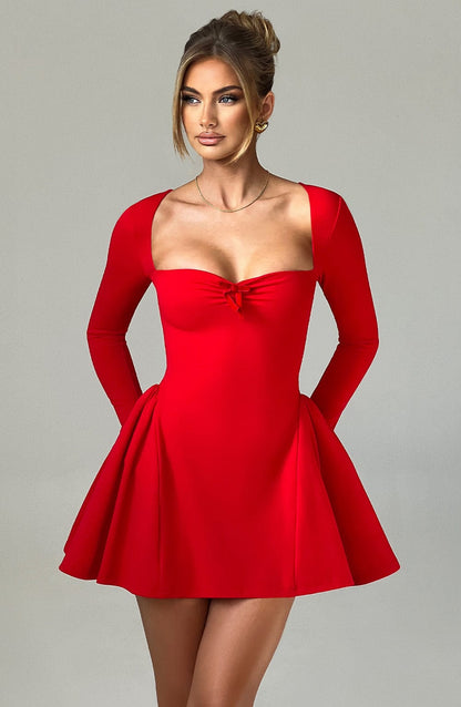 Sukienka Krótka Megan - Czerwona