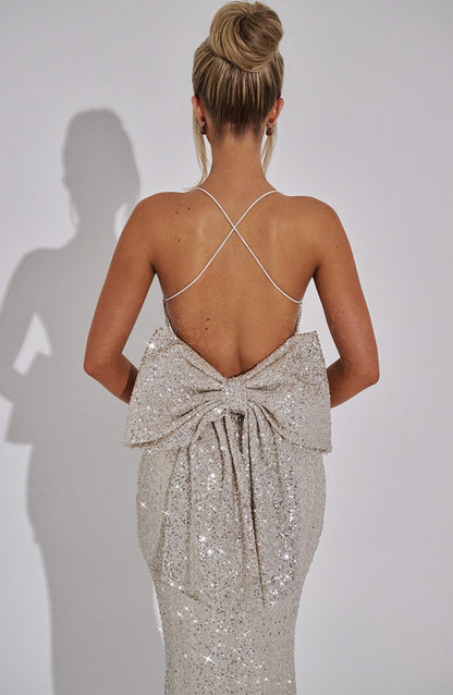 Sukienka Maxi Meridith - Szampan