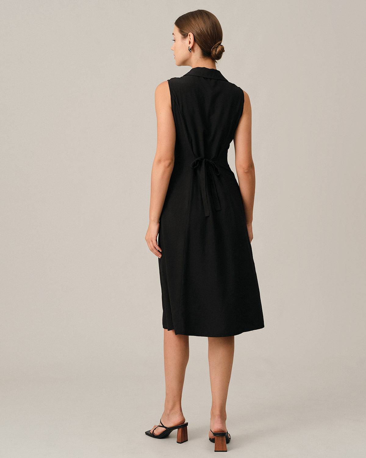 El Vestido Midi Túnica Negro