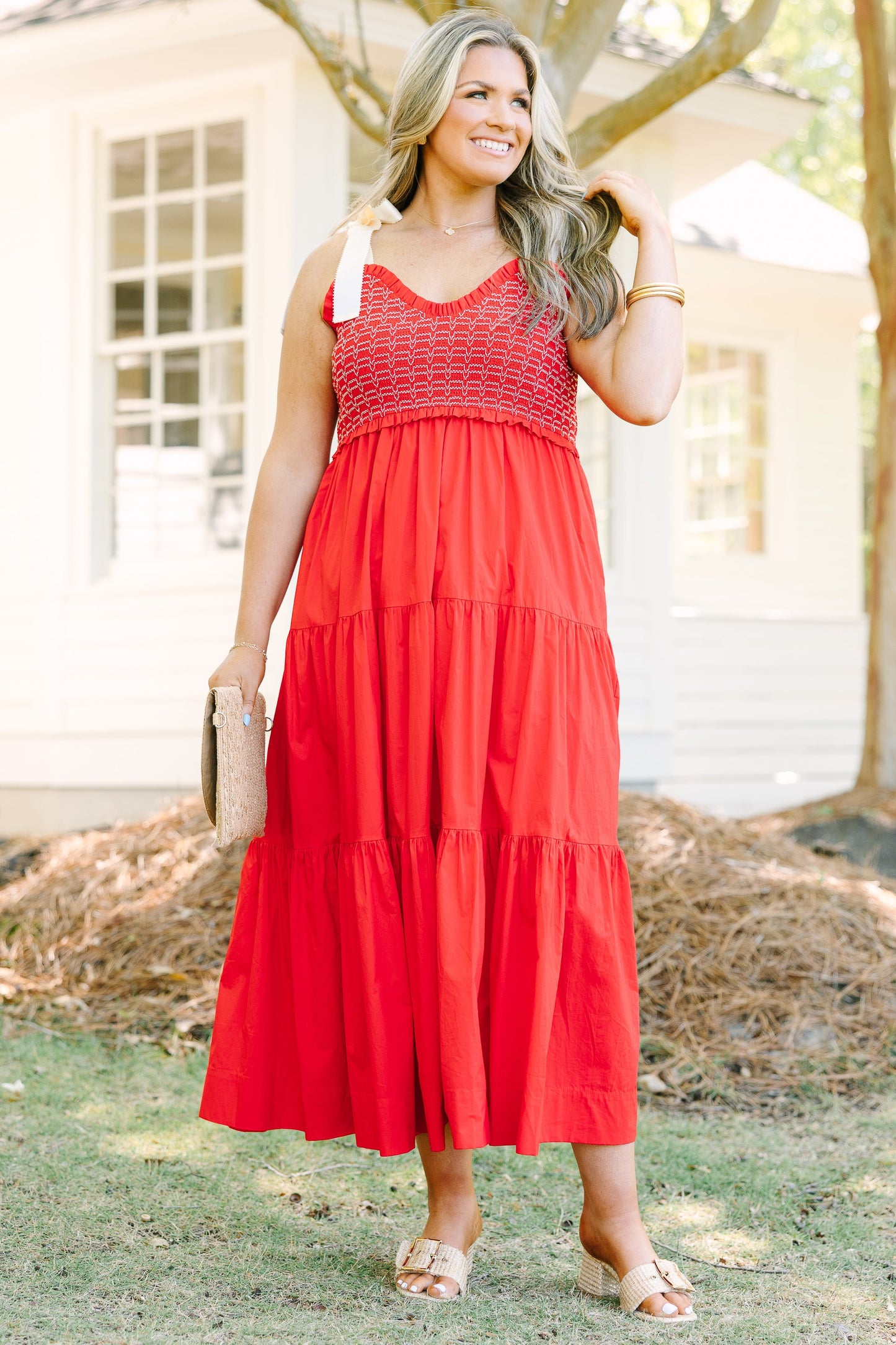 Vestido Jardín de Medianoche, Rojo
