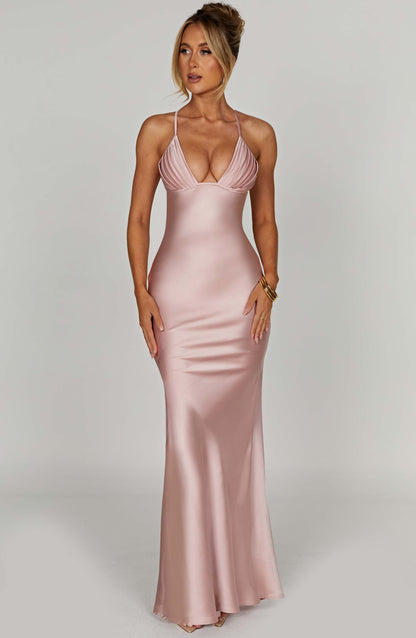 Sukienka Maxi Miriam - Kolor Blush