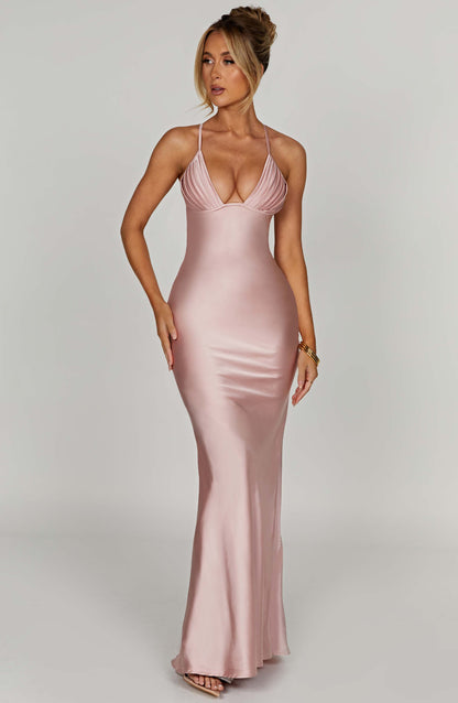 Sukienka Maxi Miriam - Kolor Blush