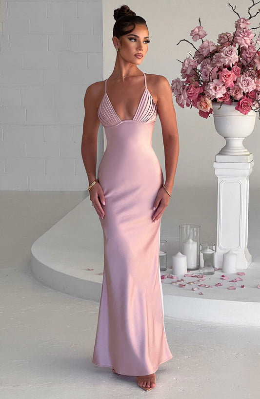 Sukienka Maxi Miriam - Kolor Blush