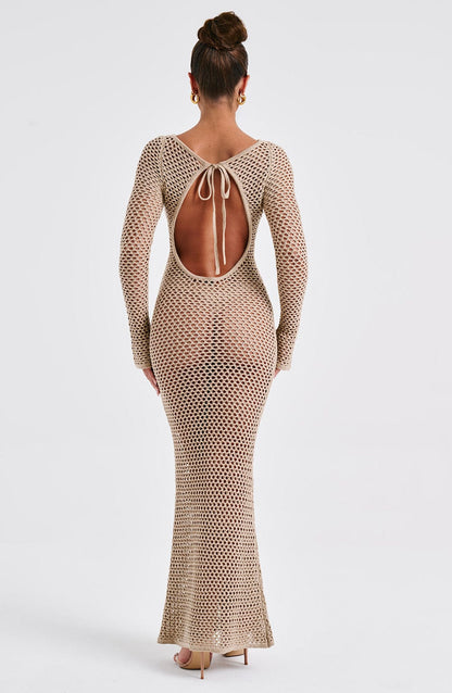 Sukienka Maxi Moana - Beżowa