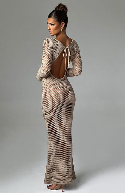 Sukienka Maxi Moana - Beżowa