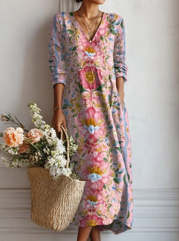 Floriane | Vestido Impreso Floral Romántico