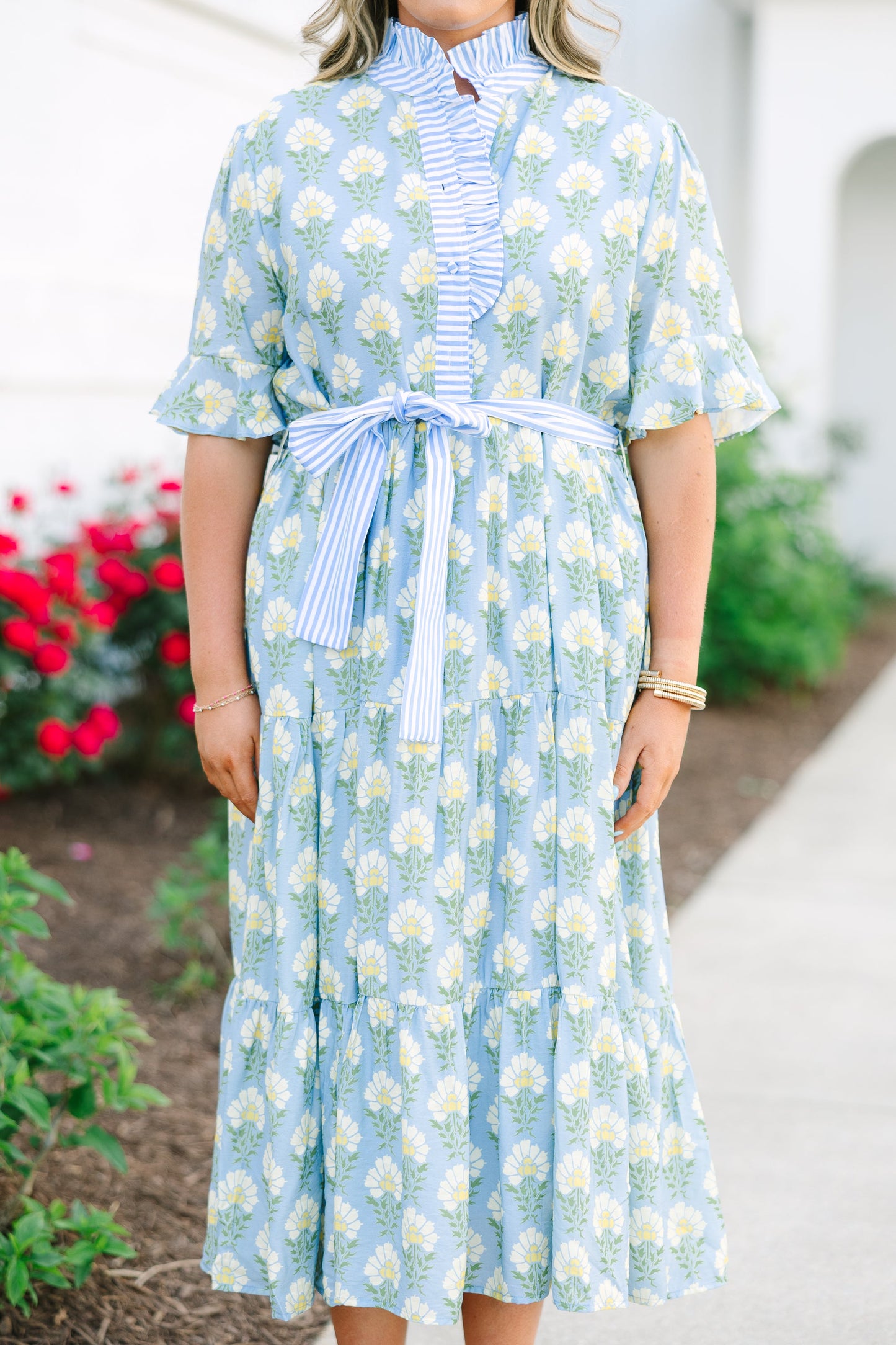 Vestido Reservado Para Ti, Floral Azul