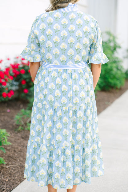 Vestido Reservado Para Ti, Floral Azul