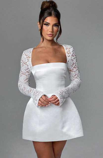 Sukienka Mini Sadie - Perłowa