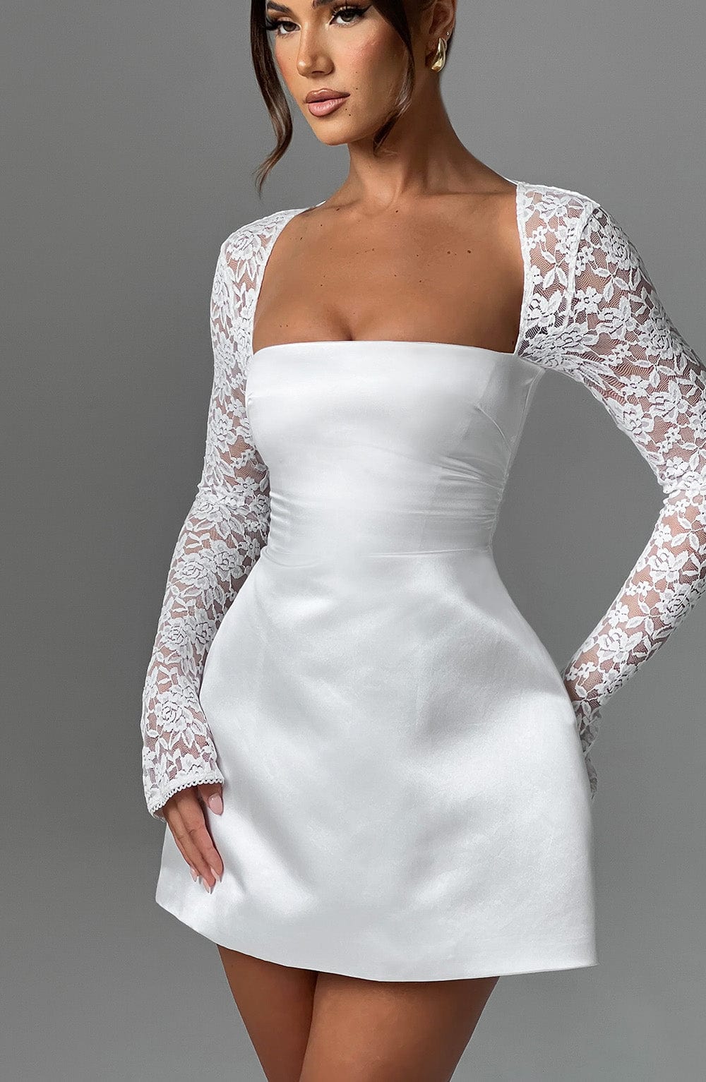 Sukienka Mini Sadie - Perłowa