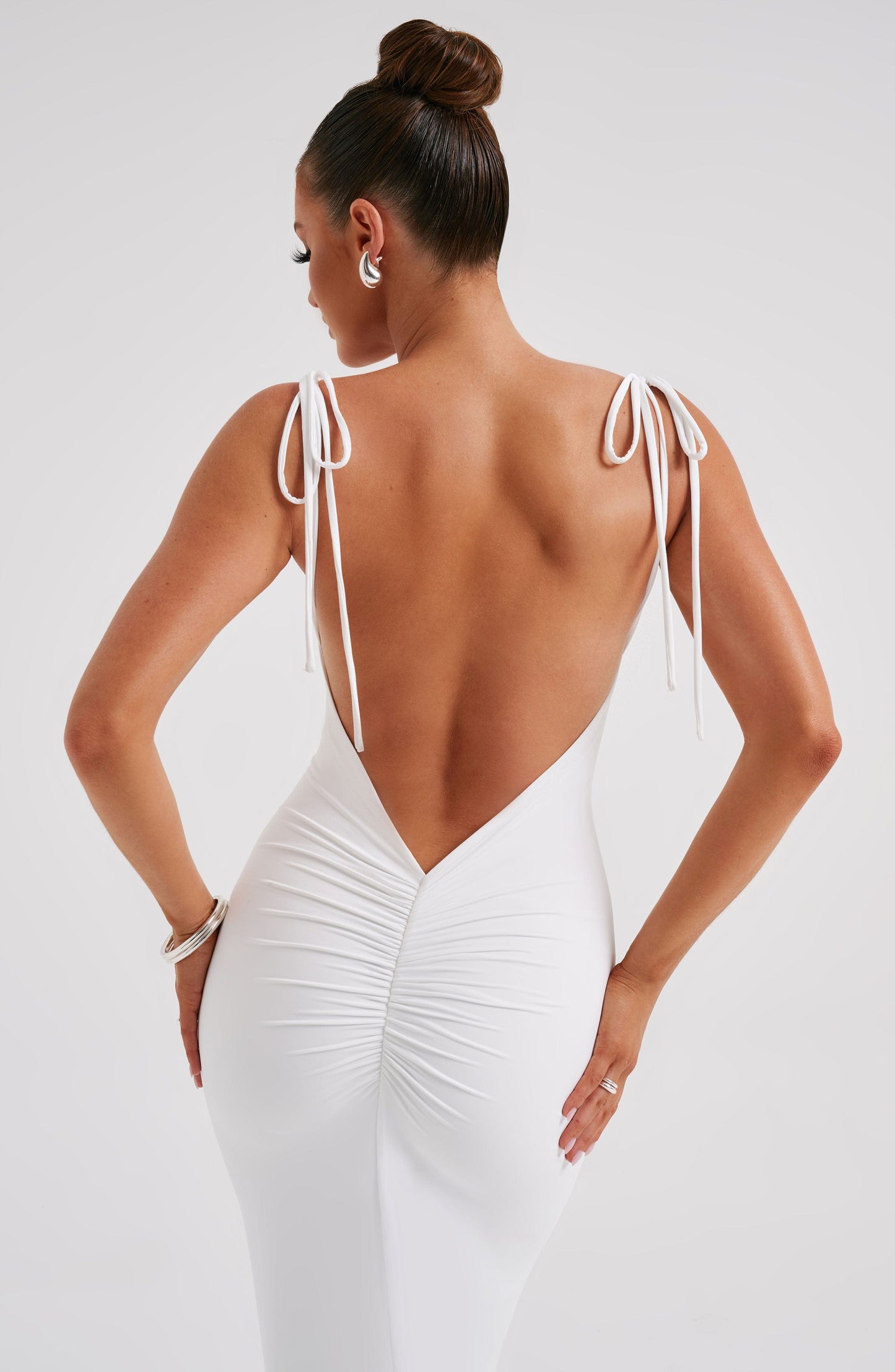 Długi sukienka Maxi Sanya - Biała