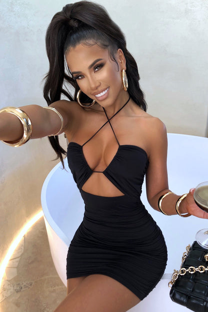 Mini sukienka Sara - Czarna