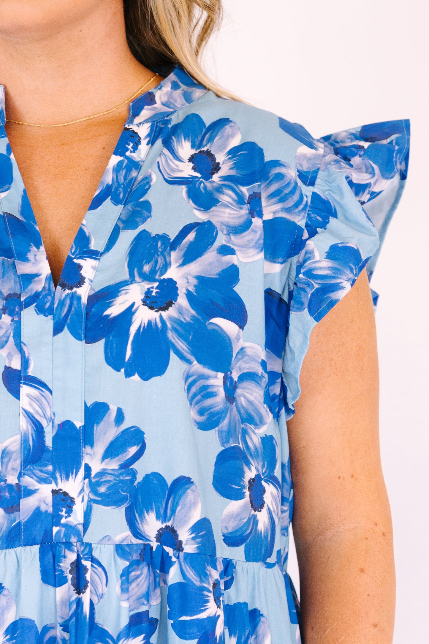 Simplemente El Vestido Midi Vibe, Cobalto