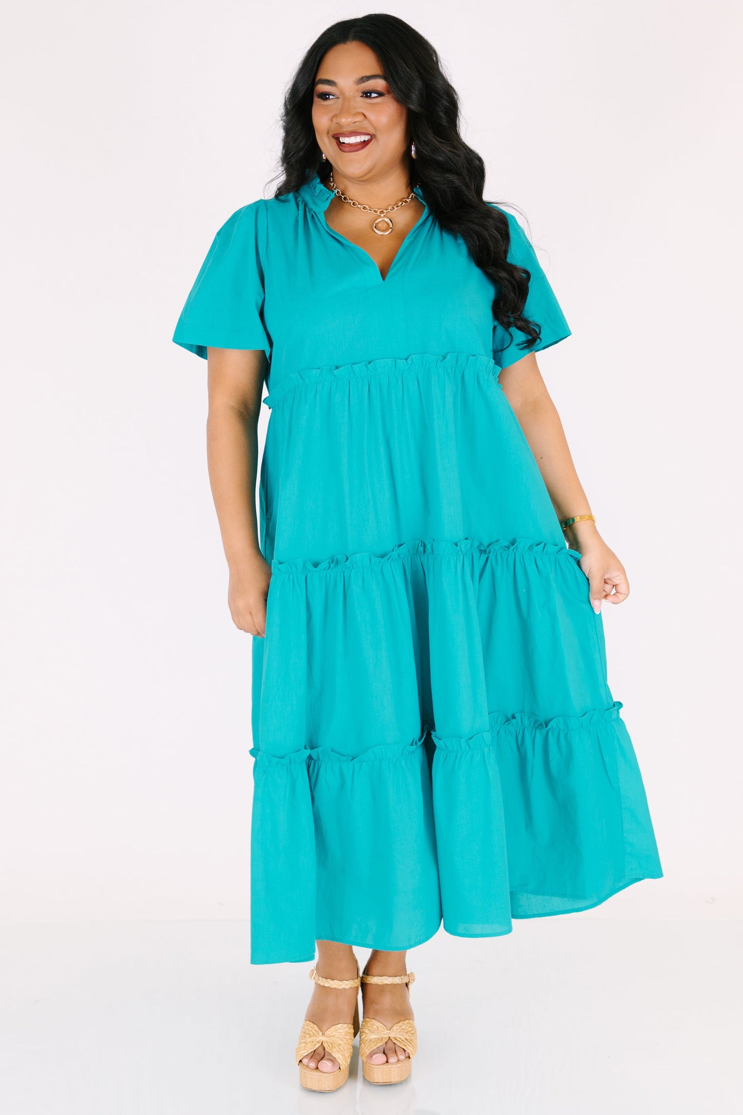 Vestido Straight Shot, Teal
