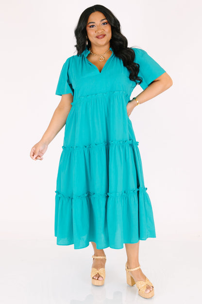 Vestido Straight Shot, Teal
