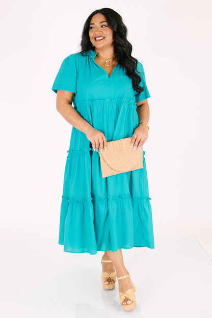 Vestido Straight Shot, Teal
