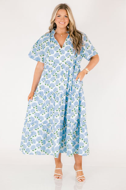 Vestido Straight Shot, Azul Hortensia