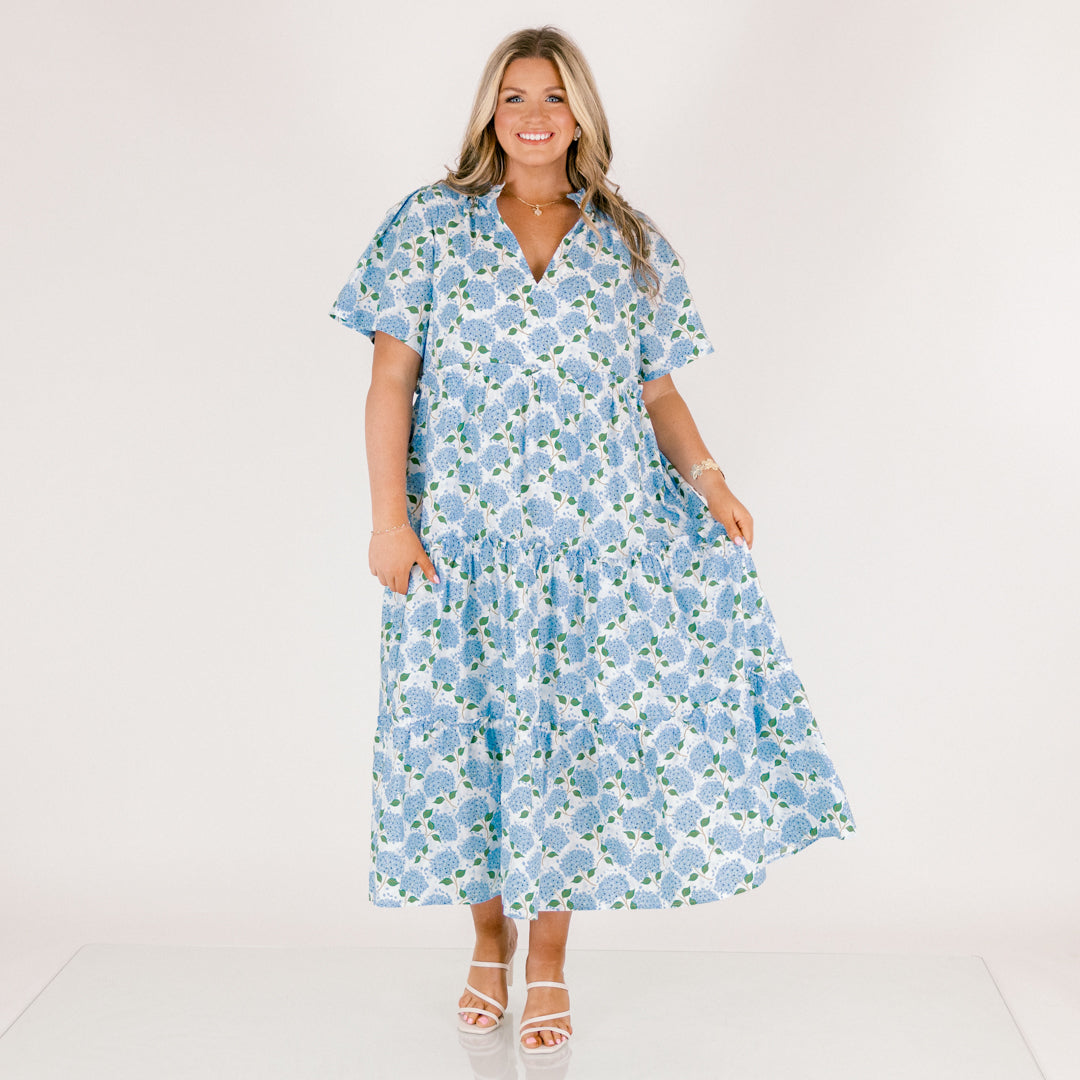 Vestido Straight Shot, Azul Hortensia