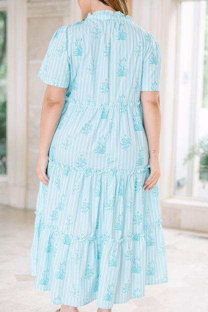 Vestido Straight Shot, Mezcla Floral Azul