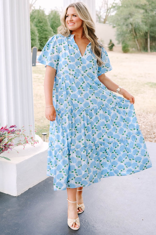 Vestido Straight Shot, Azul Hortensia