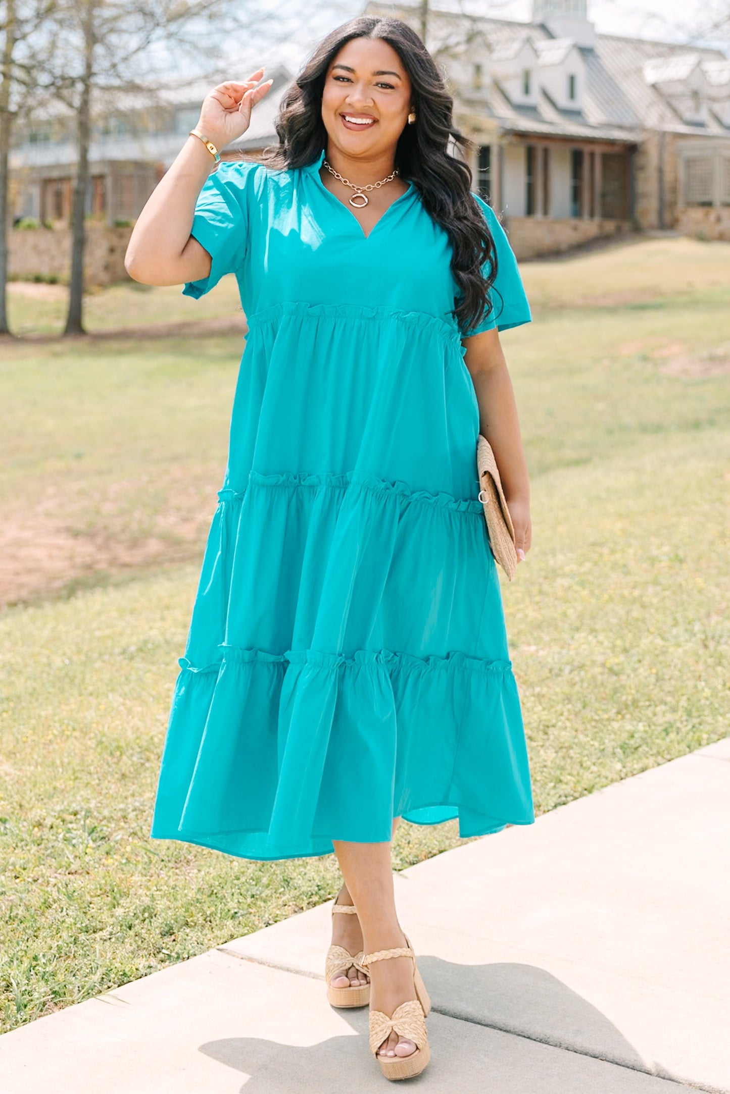 Vestido Straight Shot, Teal