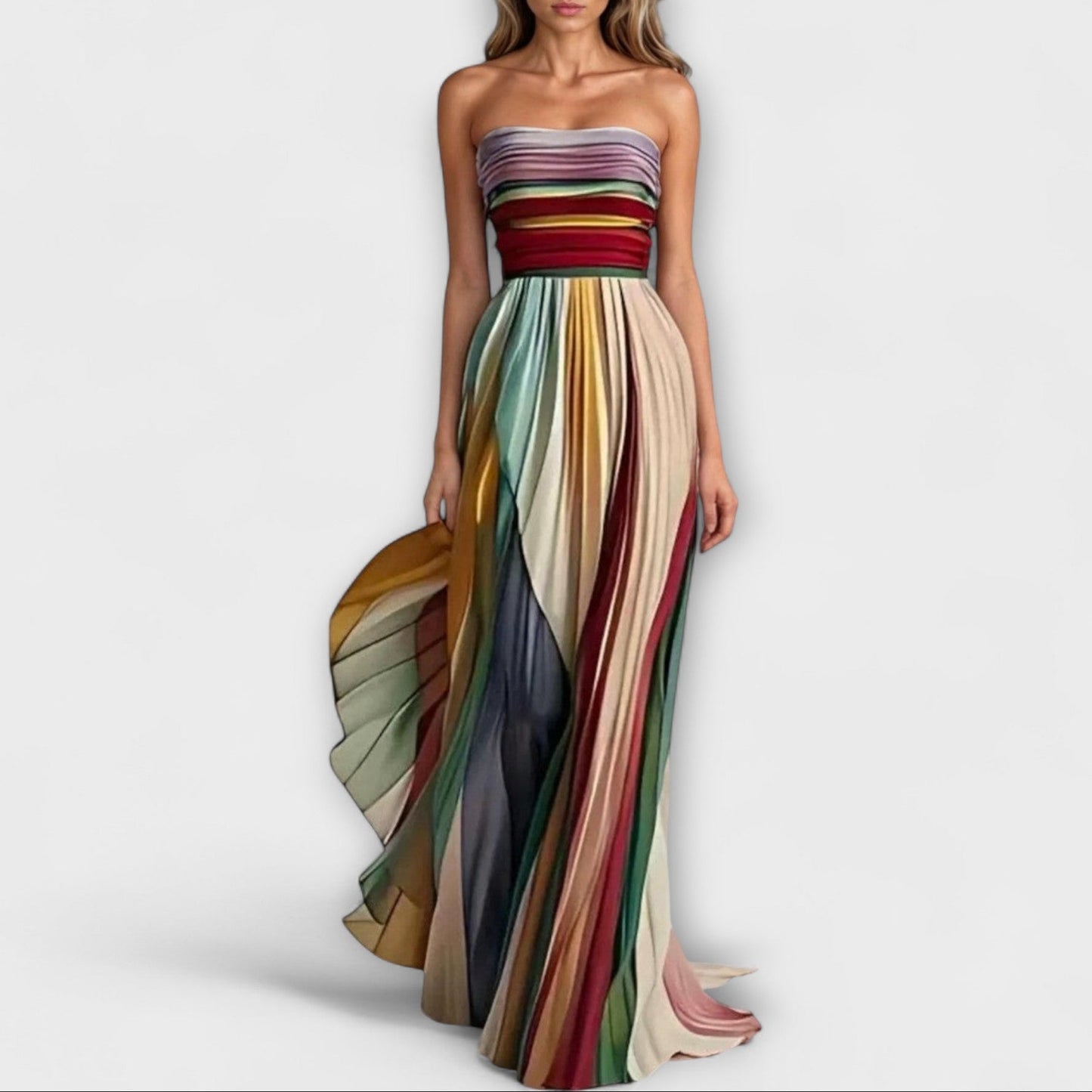 Liva™ - Vestido largo de tela de alta calidad
