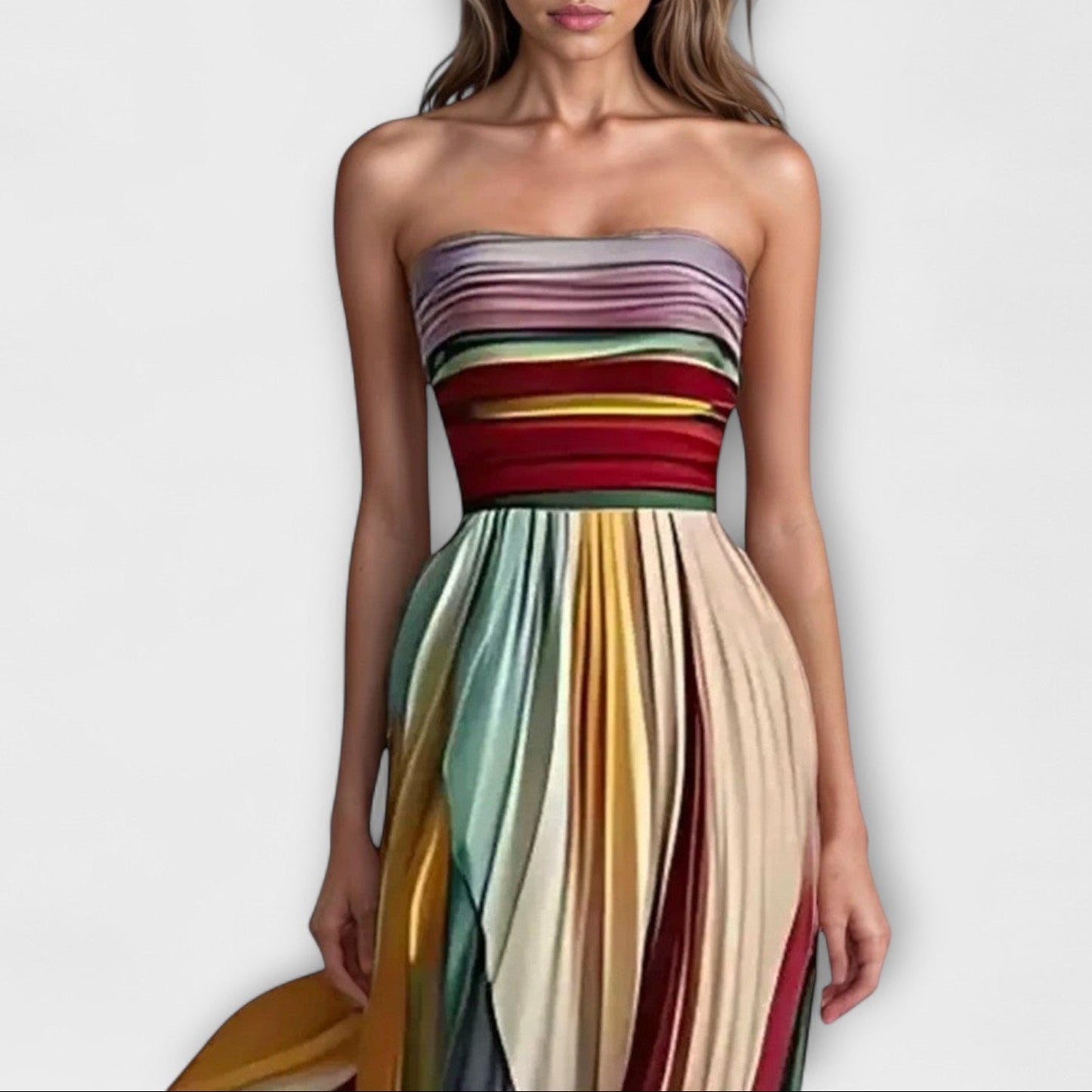 Liva™ - Vestido largo de tela de alta calidad