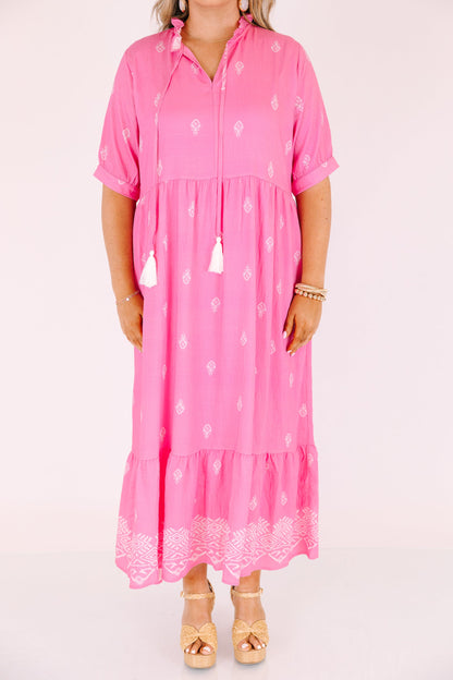 Vestido Dulce Como Puede Ser, Rosa Fucsia