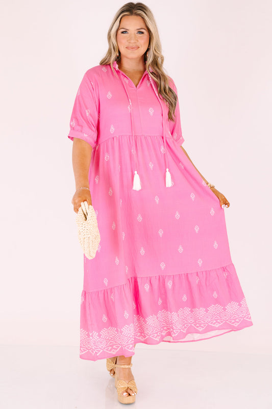 Vestido Dulce Como Puede Ser, Rosa Fucsia