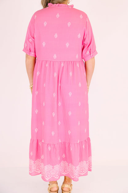 Vestido Dulce Como Puede Ser, Rosa Fucsia
