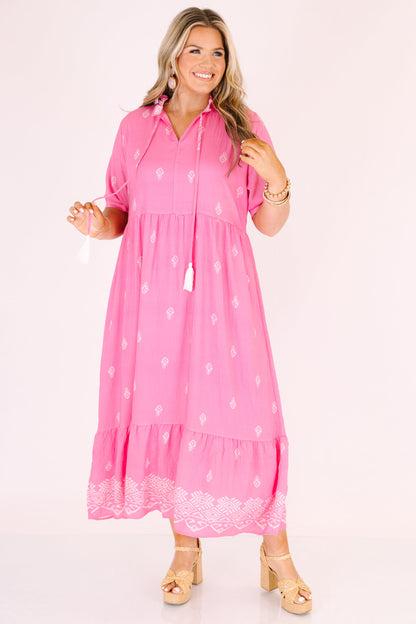 Vestido Dulce Como Puede Ser, Rosa Fucsia