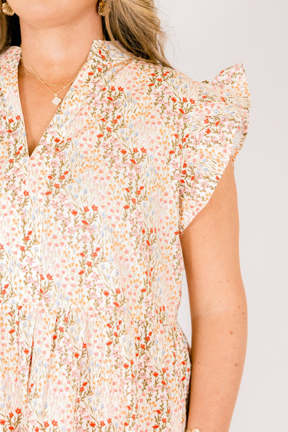 Vestido Dulce Naturaleza, Crema