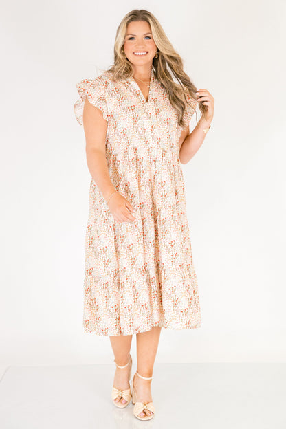 Vestido Dulce Naturaleza, Crema