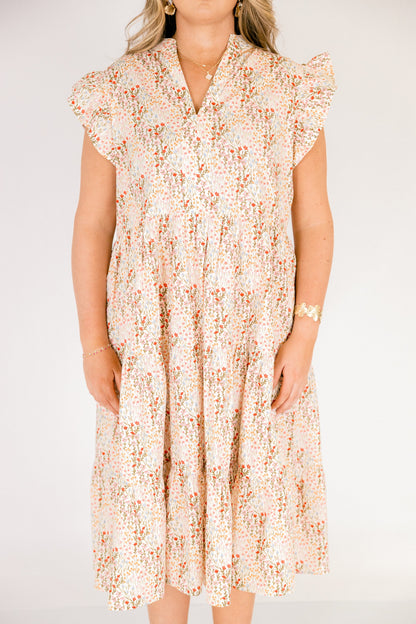 Vestido Dulce Naturaleza, Crema