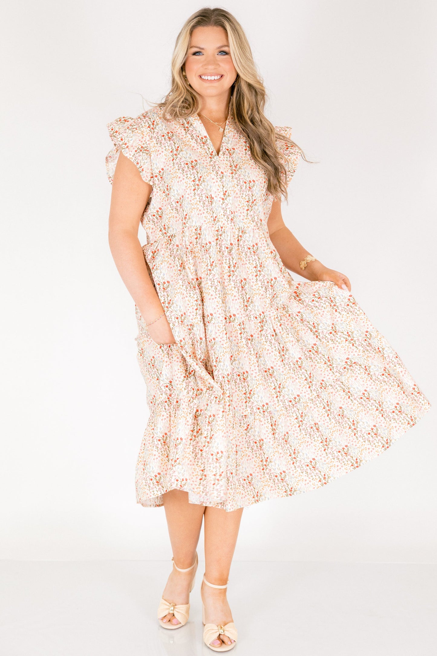 Vestido Dulce Naturaleza, Crema
