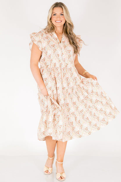 Vestido Dulce Naturaleza, Crema